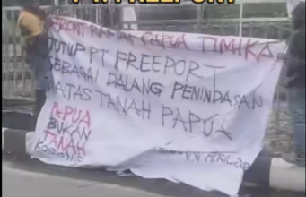 Ratusan Personel Gabungan Amankan Demonstrasi Front Rakyat Papua di Mimika