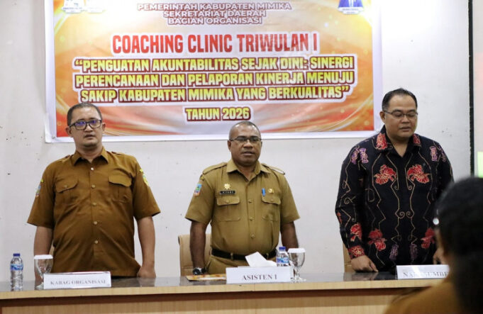Ortal Setda Mimika Gelar Coaching Clinic SAKIP 2026 guna Perkuat Akuntabilitas dan Kinerja Pemerintahan