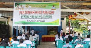 Pemkab Mimika Resmikan Kios Pangan di Mapurujaya, Perkuat Rantai Distribusi Pangan Lokal
