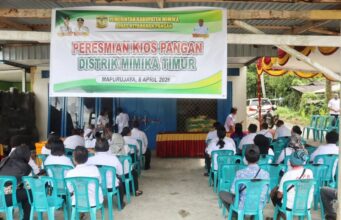 Pemkab Mimika Resmikan Kios Pangan di Mapurujaya, Perkuat Rantai Distribusi Pangan Lokal
