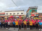 Menyambut HUT ke-80 Bhayangkara, Ribuan Warga Timika Padati Olahraga Bersama dan Layanan Gratis Polres Mimika