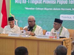 Jelang MTQ Papua Tengah I, Wabup Kemong Pimpin Rapat Koordinasi Kesiapan Panitia di Mimika